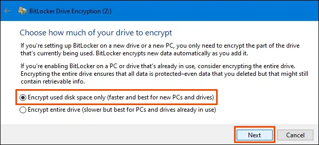 Cách mã hóa ổ cứng Windows 10 bằng Bitlocker 22 Cách mã hóa ổ cứng Windows 10 bằng Bitlocker