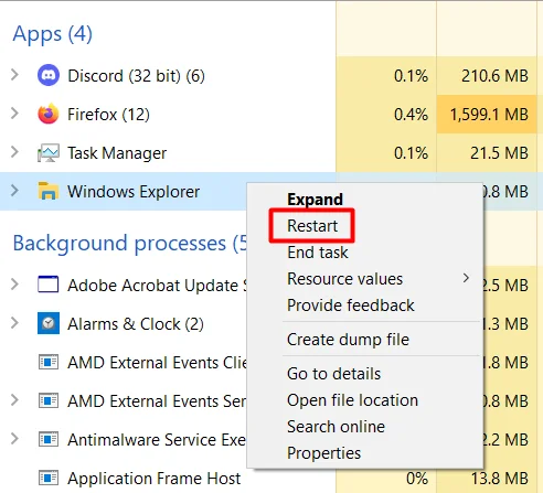 Cách khắc phục lỗi không đăng ký được lớp Explorer trong Windows 10 6 Cách khắc phục lỗi không đăng ký được lớp Explorer trong Windows 10
