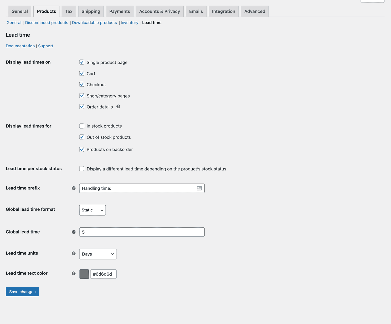 Barn2 Media WooCommerce Lead Time 1