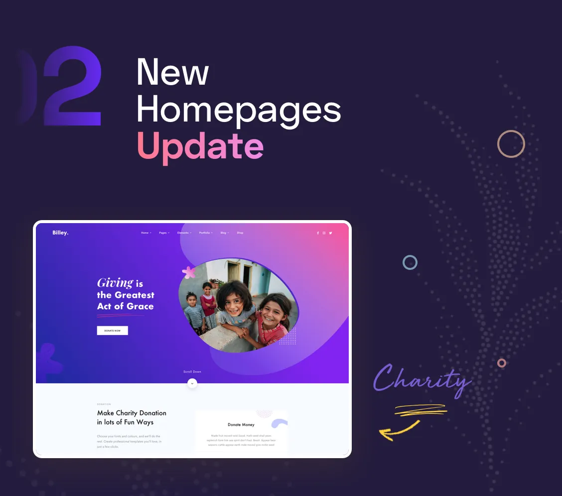 Billey - Creative Portfolio & Agency Elementor WordPress Theme 2