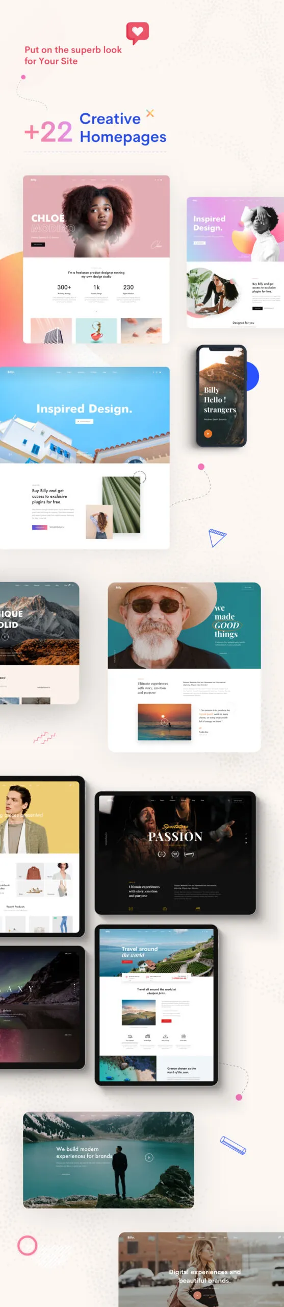 Billey - Creative Portfolio & Agency Elementor WordPress Theme 5