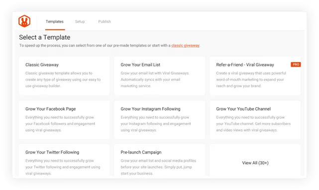 Các mẫu quà tặng dựa trên mục tiêu