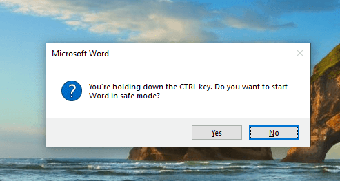 Cách mở Word và Excel ở Chế độ An toàn 3 Cách mở Word và Excel ở Chế độ An toàn