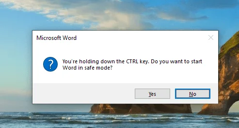 Cách mở Word và Excel ở Chế độ An toàn 3 Cách mở Word và Excel ở Chế độ An toàn