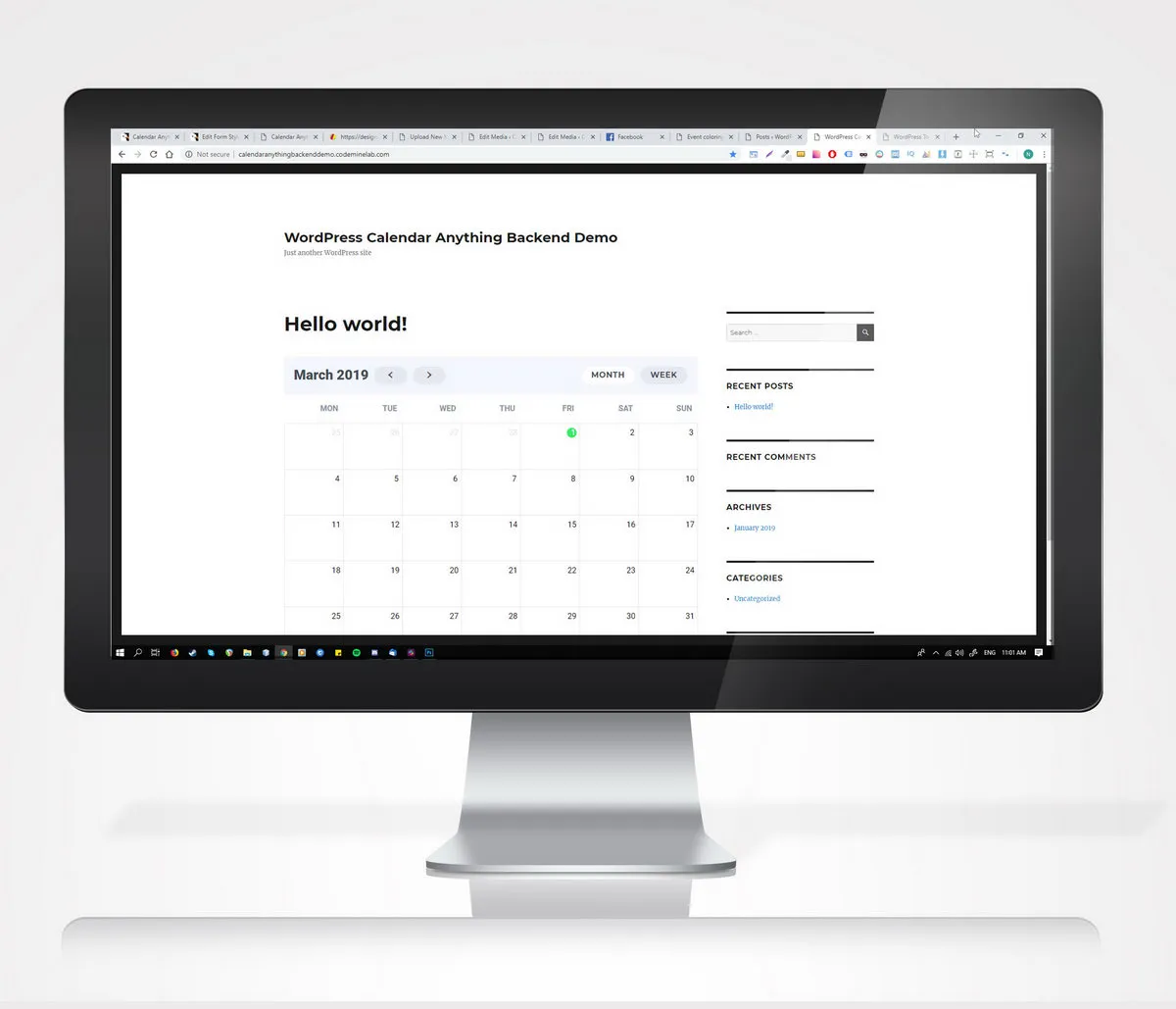 Calendar Anything - Show any existing WordPress custom post type in a calendar 3