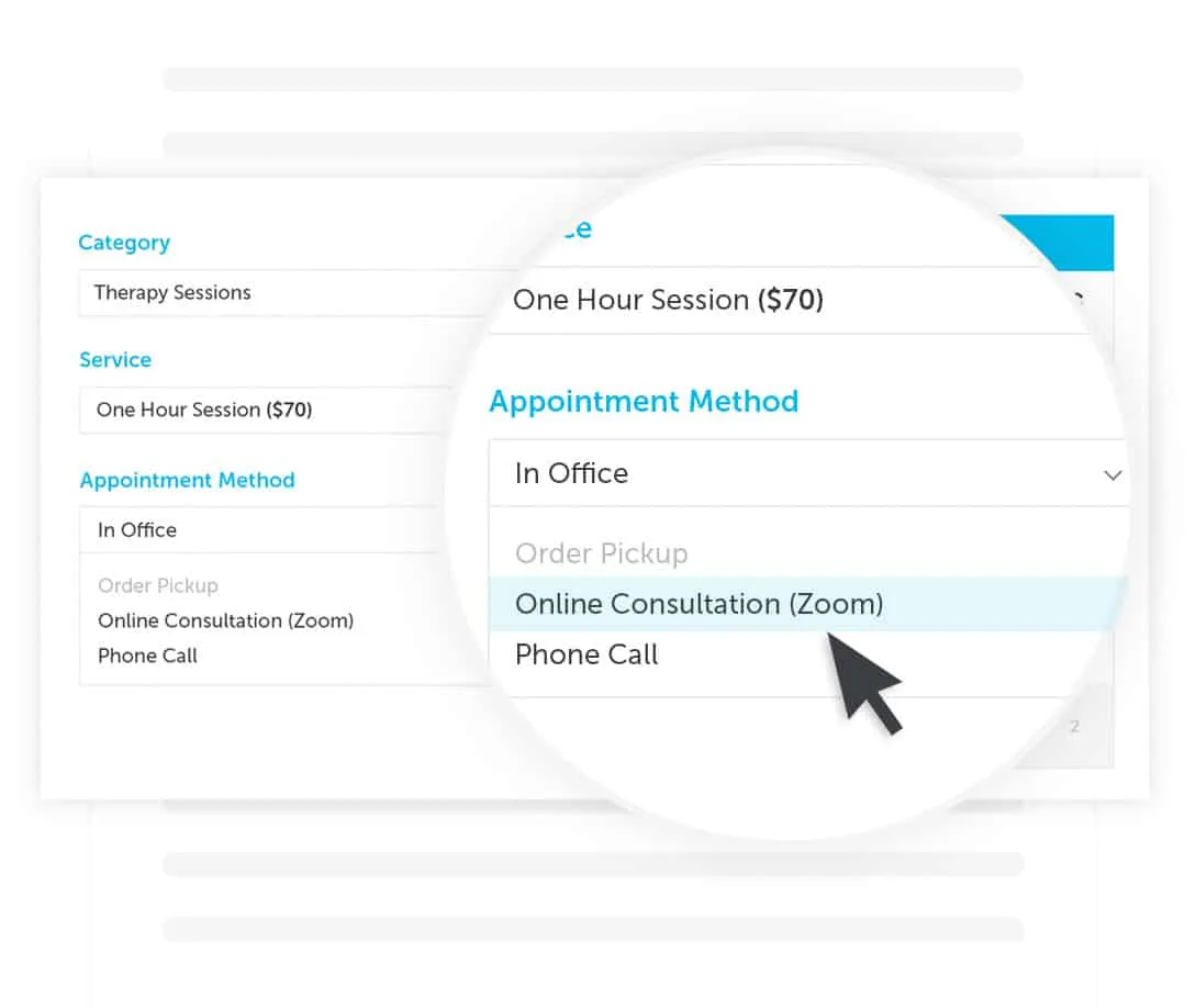 Đặt dịch vụ trực tuyến hoặc tại chỗ