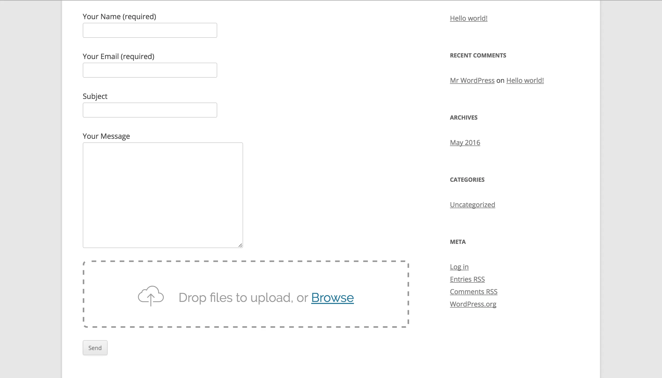 Drop Uploader for CF7 - Drag&Drop File Uploader Addon 1