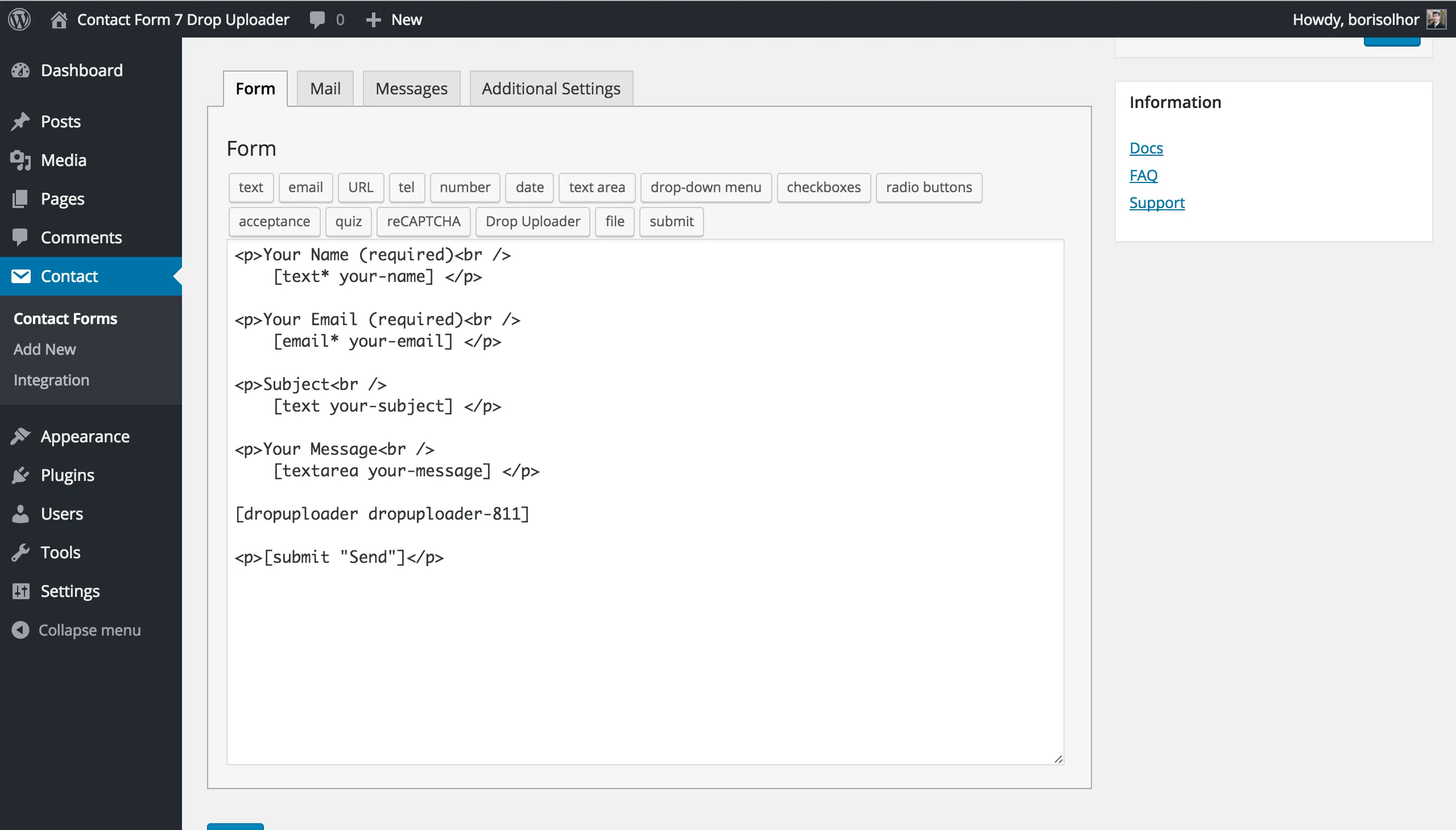 Drop Uploader for CF7 - Drag&Drop File Uploader Addon 2