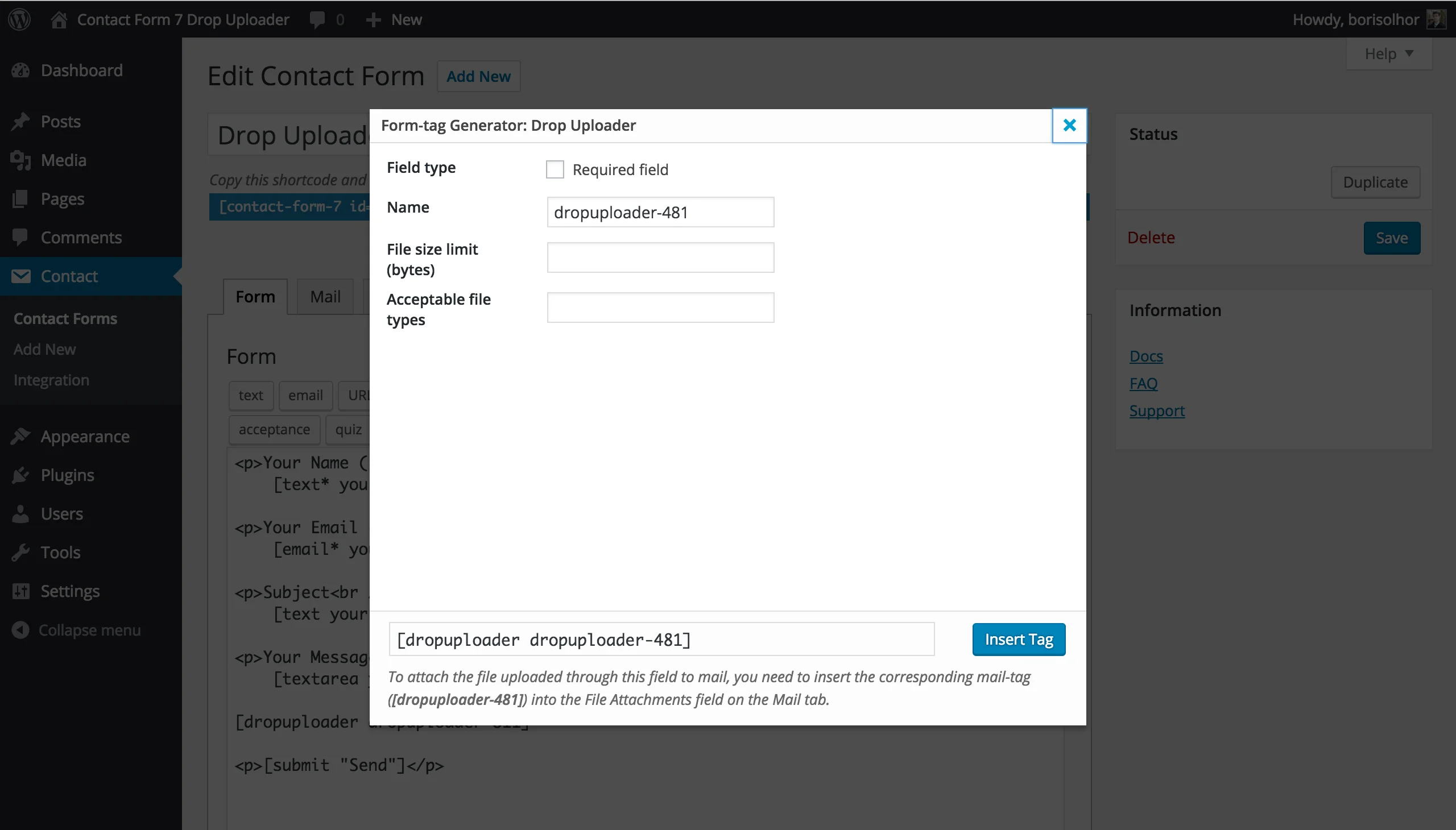 Drop Uploader for CF7 - Drag&Drop File Uploader Addon 3