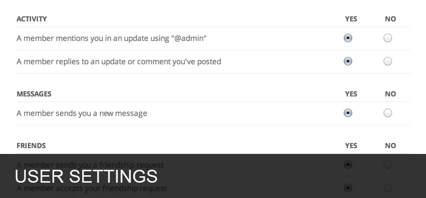 Extension BuddyPress 3