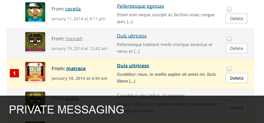 Extension BuddyPress 6