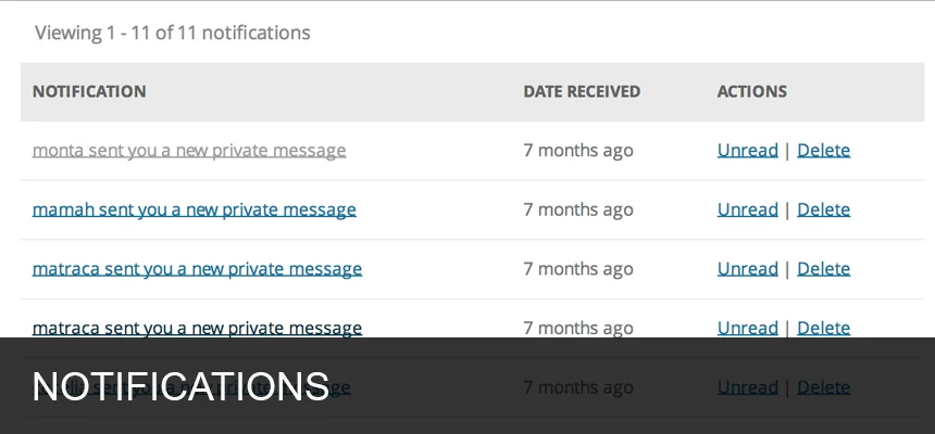 Extension BuddyPress 8