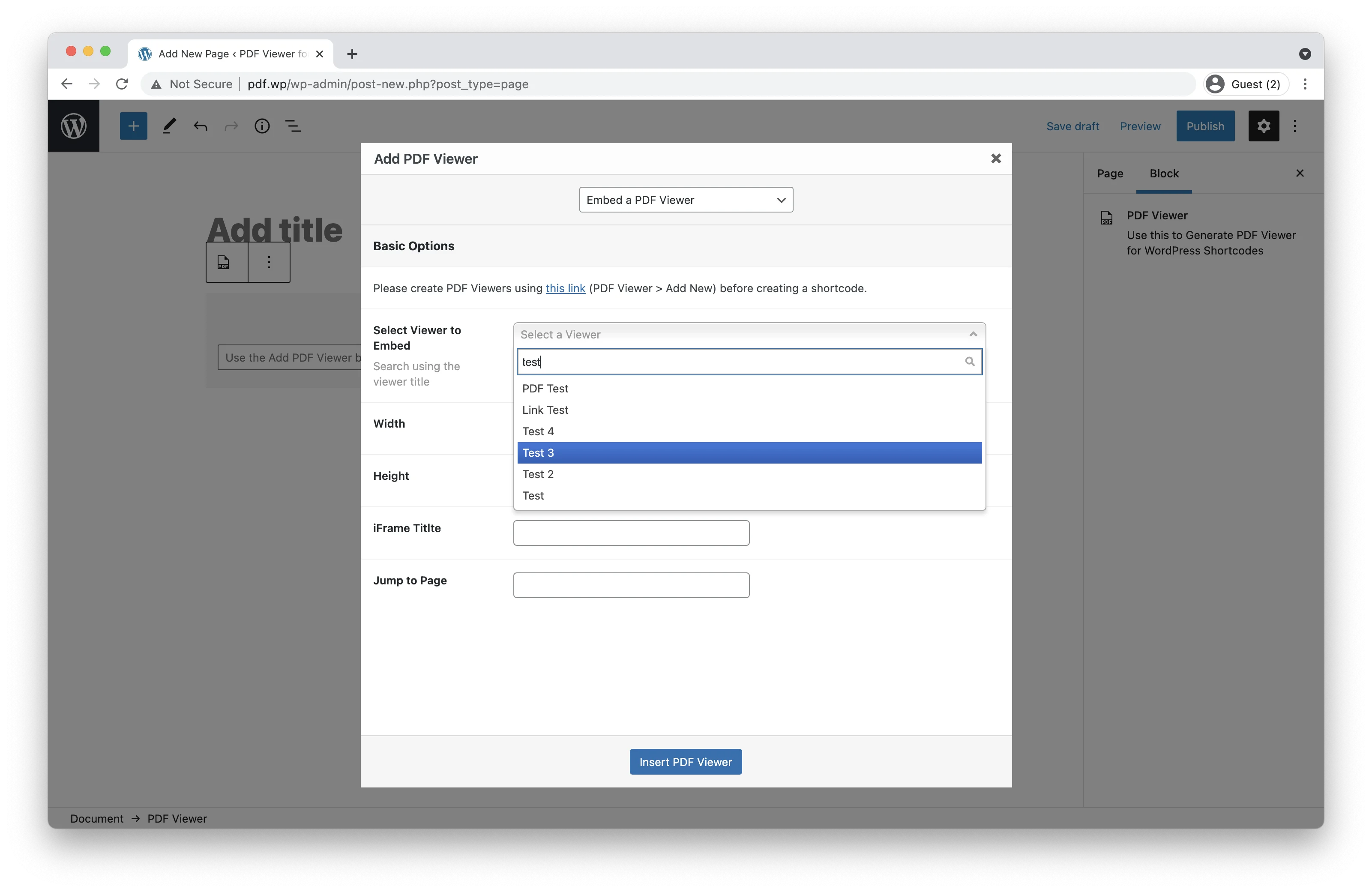 PDF viewer for WordPress 10