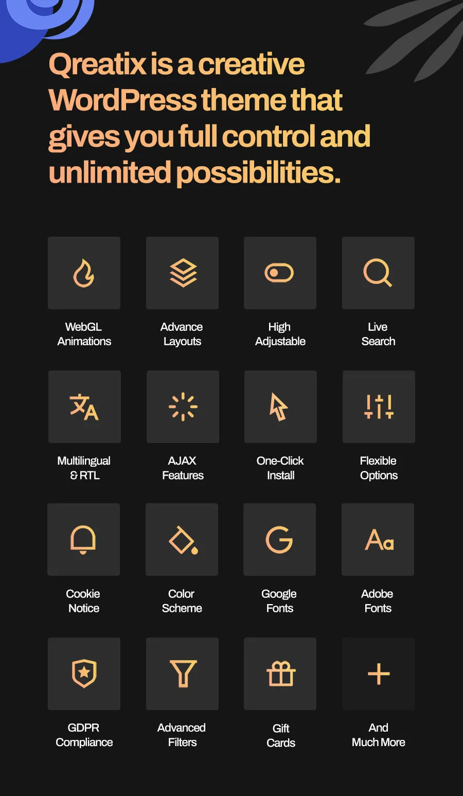 Qreatix – Interactive Portfolio WordPress Theme 2