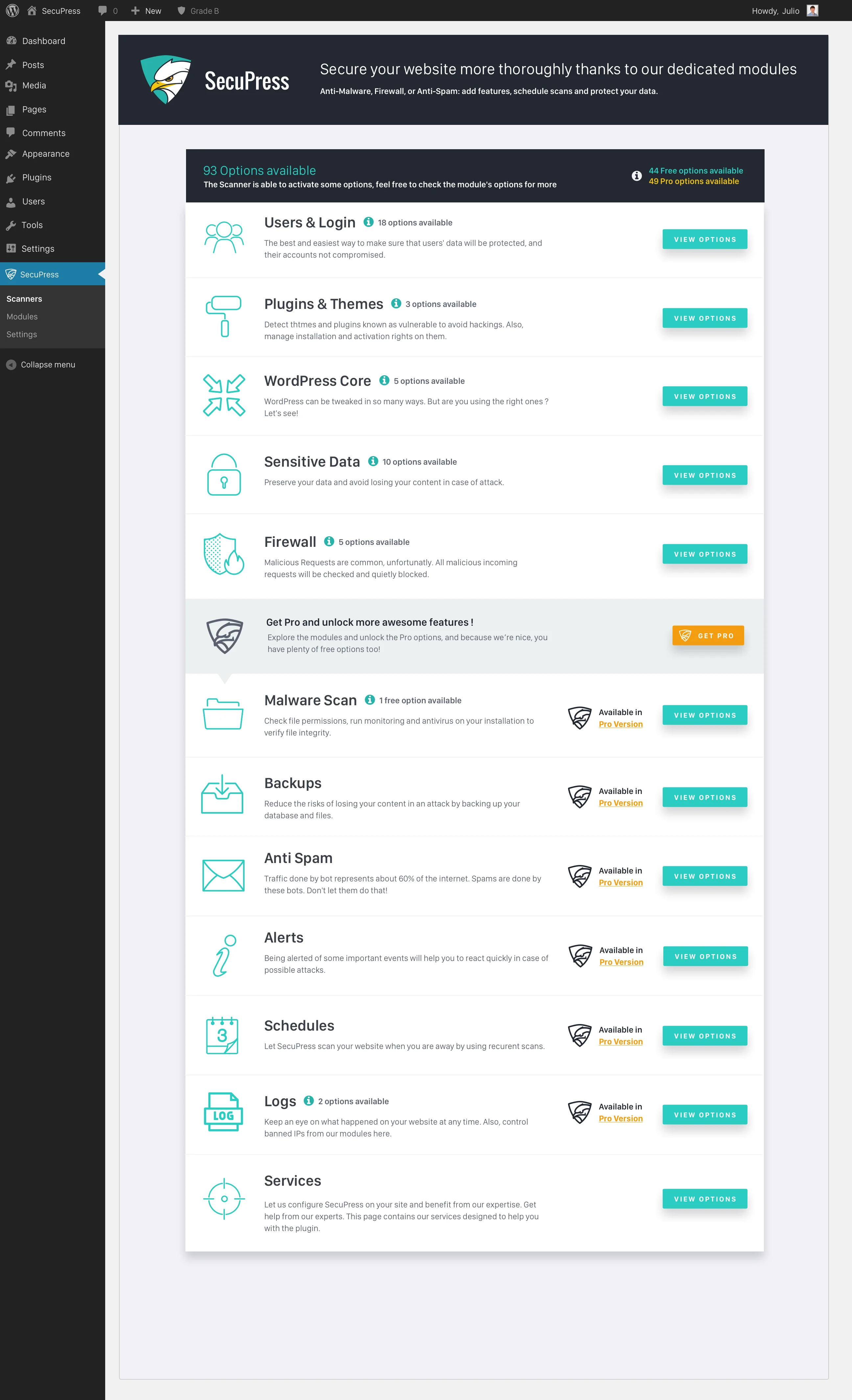 SecuPress Pro - Premium WordPress Security Plugin 2