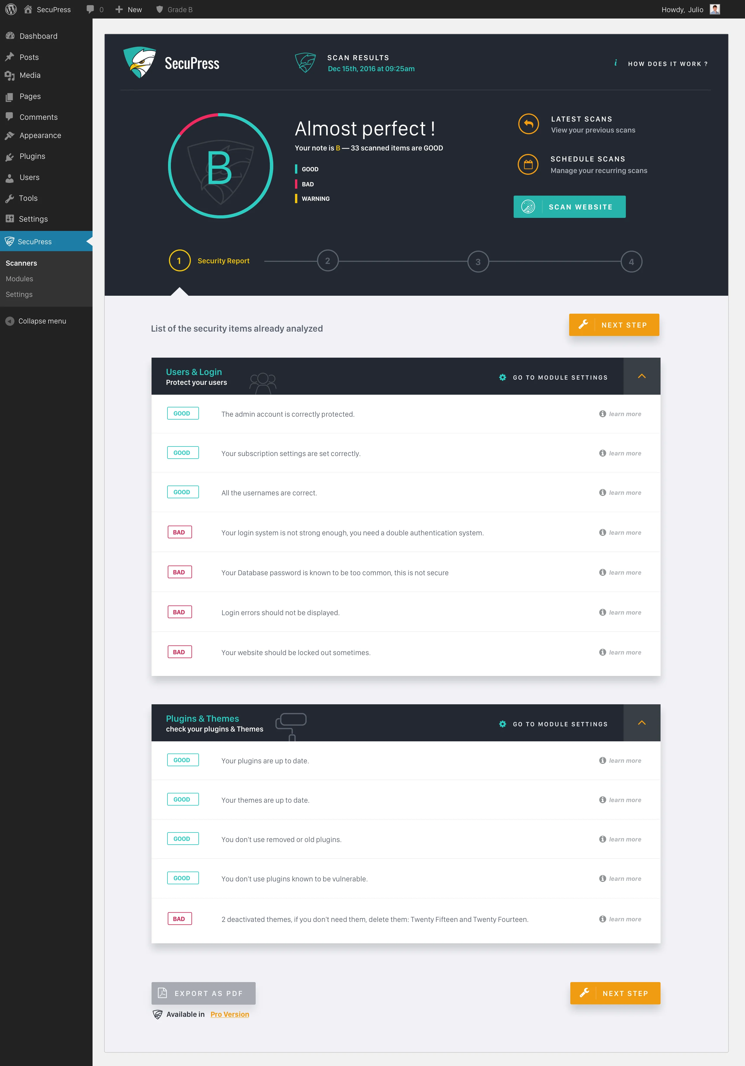 SecuPress Pro - Premium WordPress Security Plugin 5