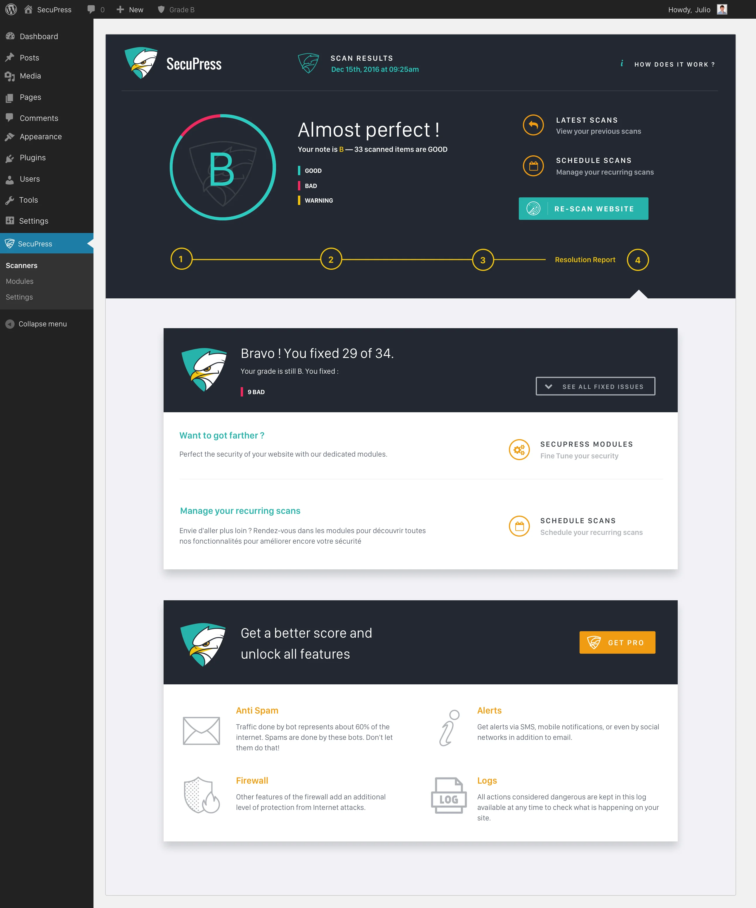SecuPress Pro - Premium WordPress Security Plugin 9