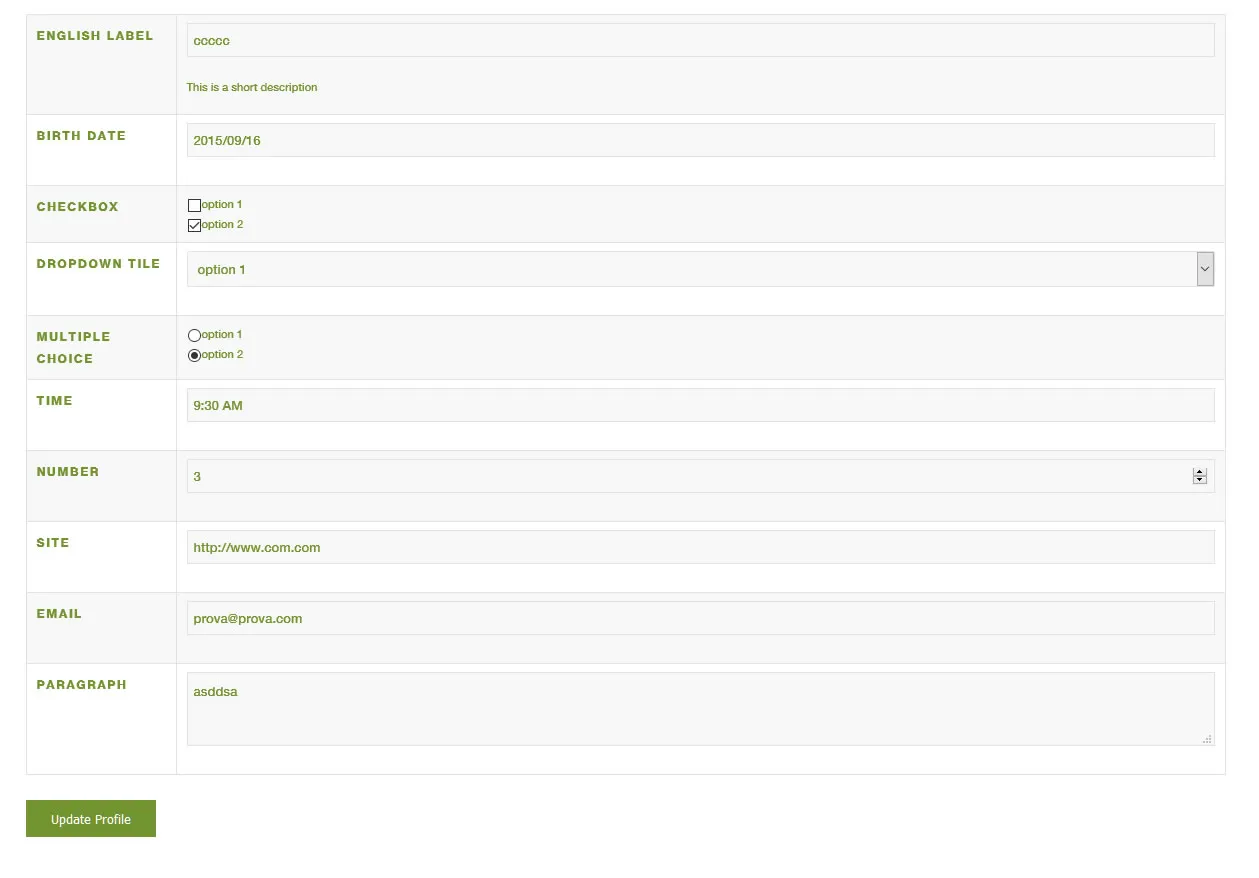 TRANG CHỈNH SỬA TÀI KHOẢN CỦA TÔI (PHÍA TRƯỚC)