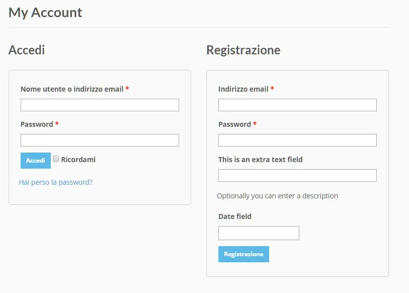 TRANG ĐĂNG KÝ WOOCOMMERCE