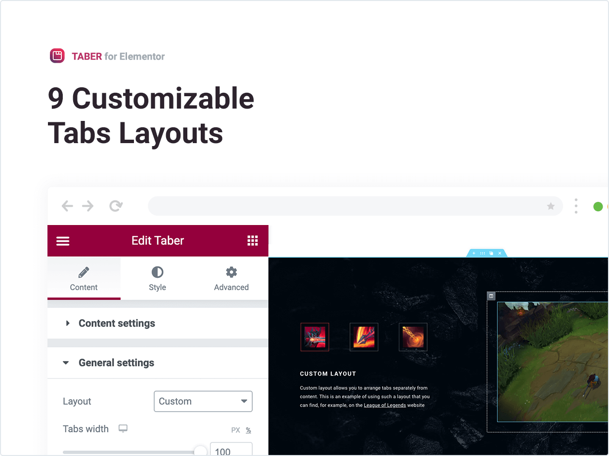 Taber – Tabs for Elementor 2