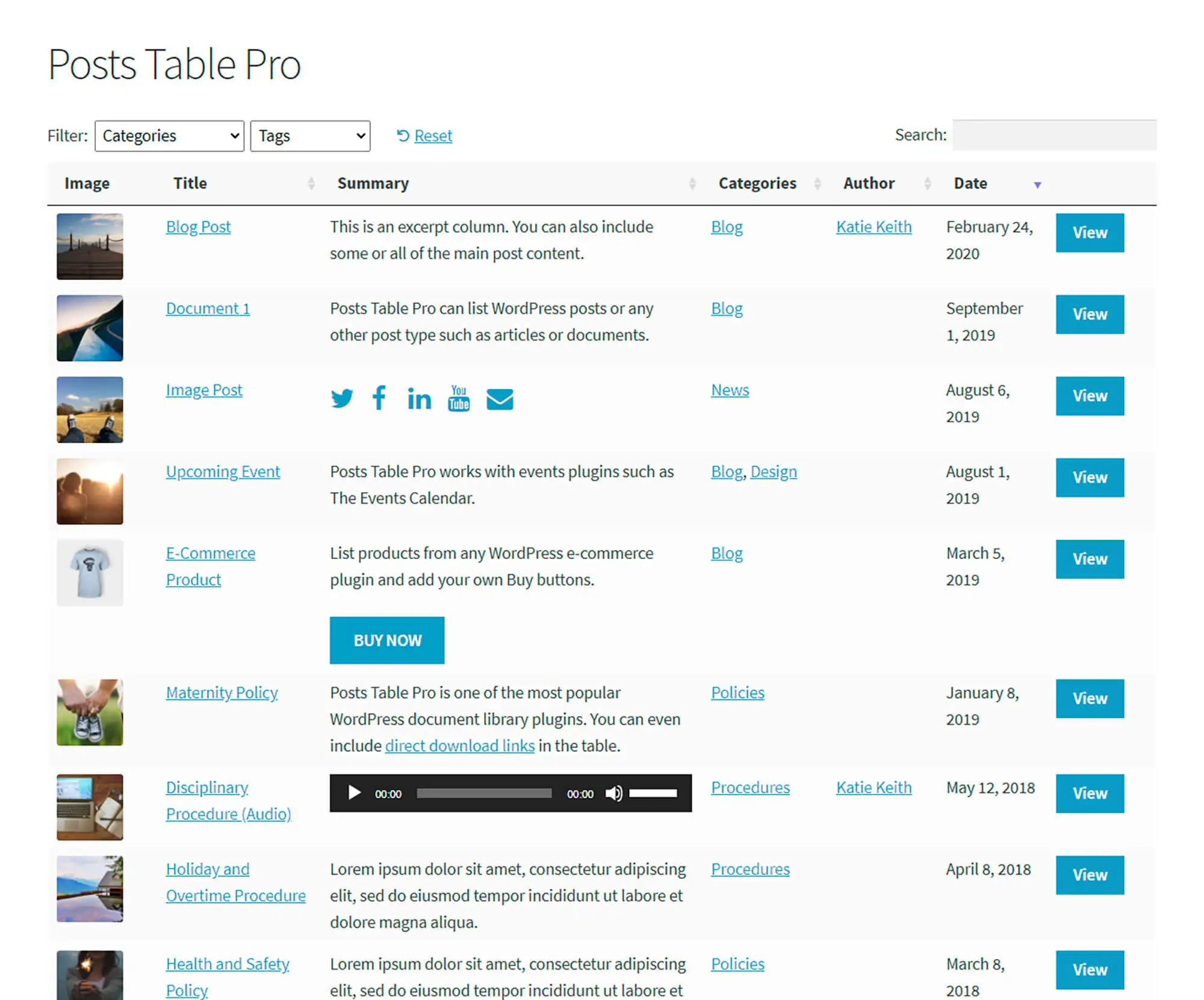 Barn2 Media Posts Table Pro 1
