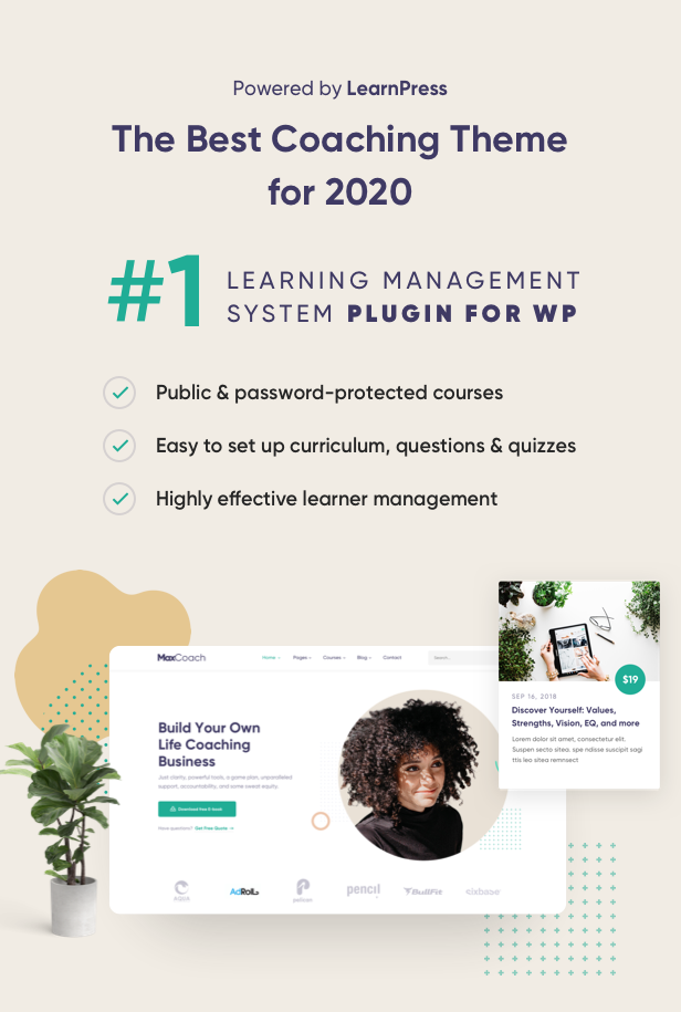 MaxCoach - Online Courses, Personal Coaching & Education WP Theme 3