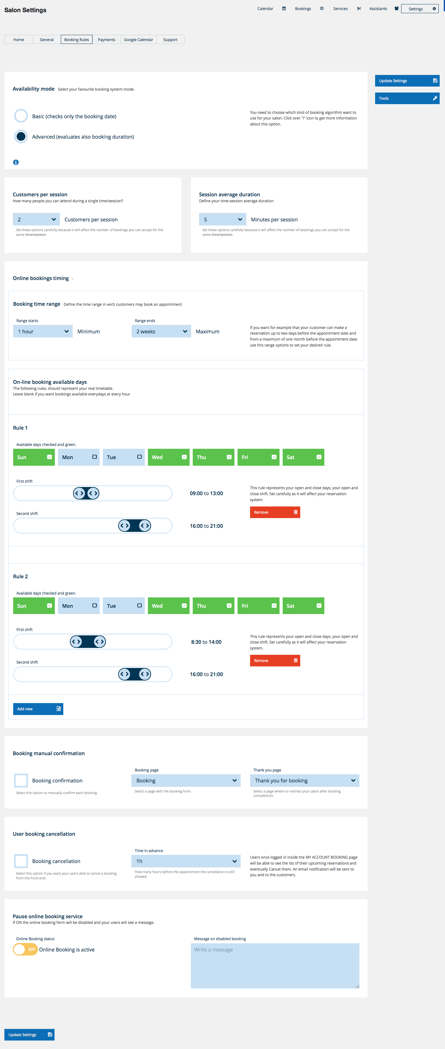 Salon Booking WordPress Plugin 4