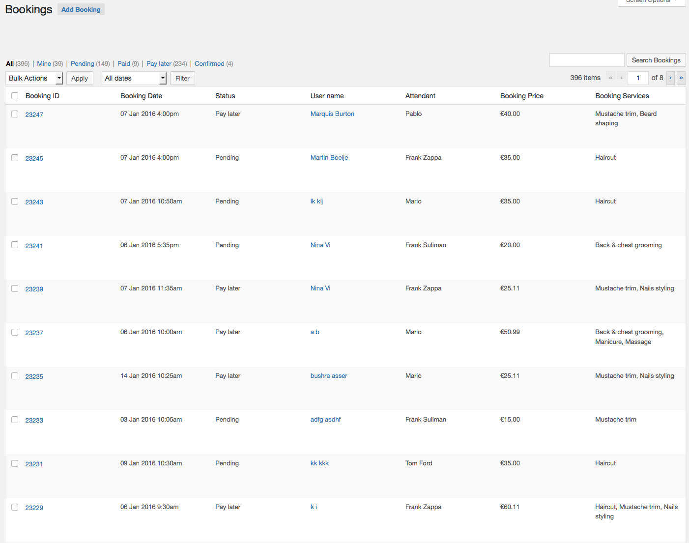 Salon Booking WordPress Plugin 5