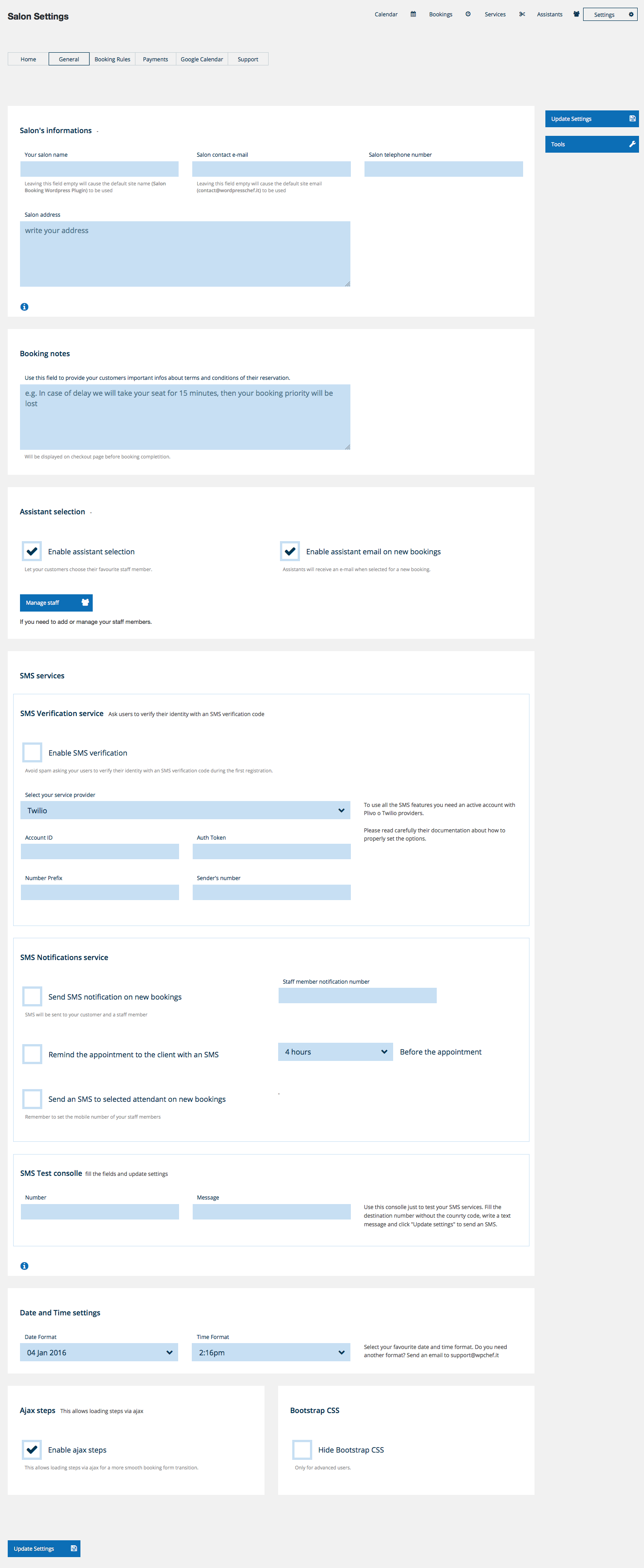 Salon Booking WordPress Plugin 6
