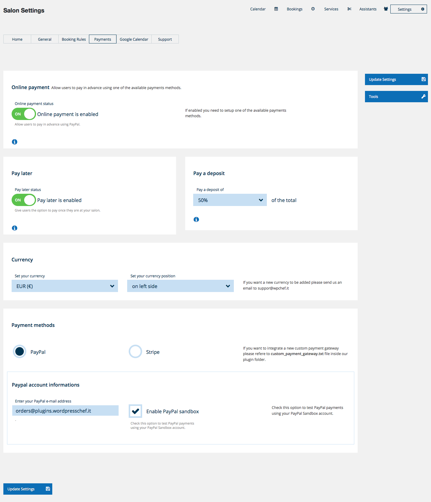 Salon Booking WordPress Plugin 8