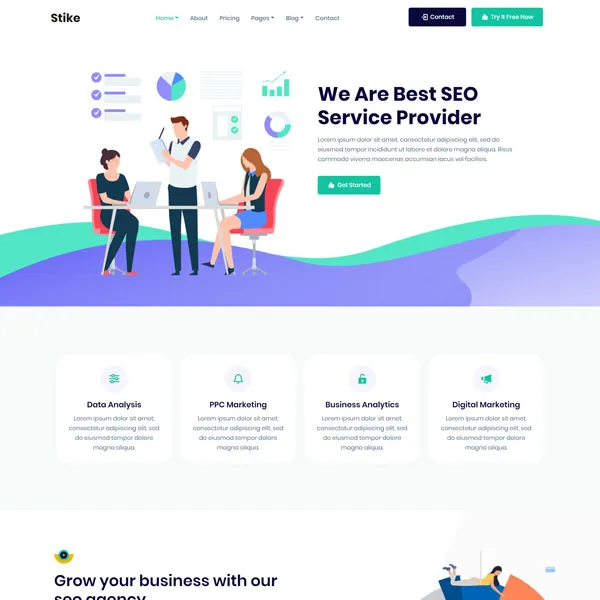 Stike v2.7 NULLED - IT Business Startup Company WordPress Theme 3 Stike - IT Business Startup Company WordPress Theme 3