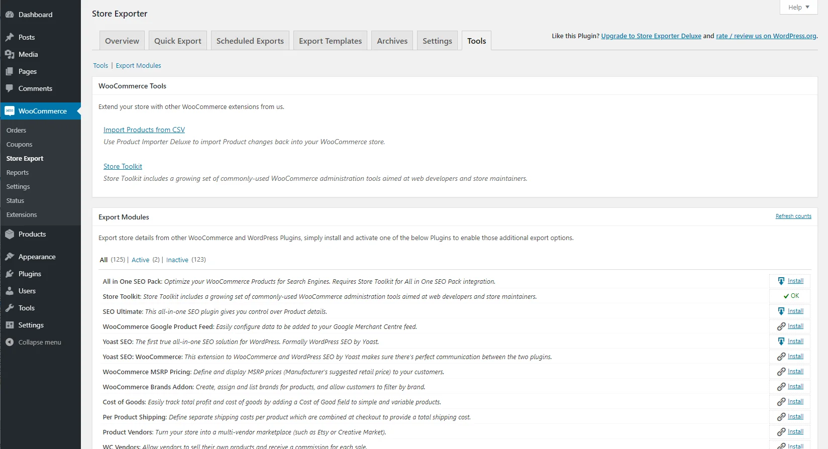 Store Exporter Deluxe for WooCommerce 4