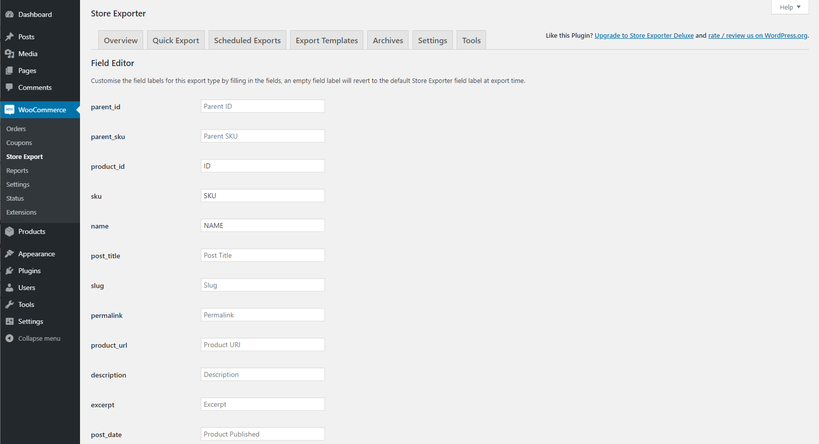 Store Exporter Deluxe for WooCommerce 5