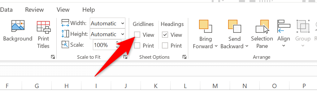 Cách xóa đường lưới trong Excel 2 Cách xóa đường lưới trong Excel