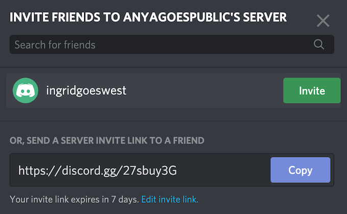 Cách gửi và tùy chỉnh lời mời trên Discord 4 Cách gửi và tùy chỉnh lời mời trên Discord