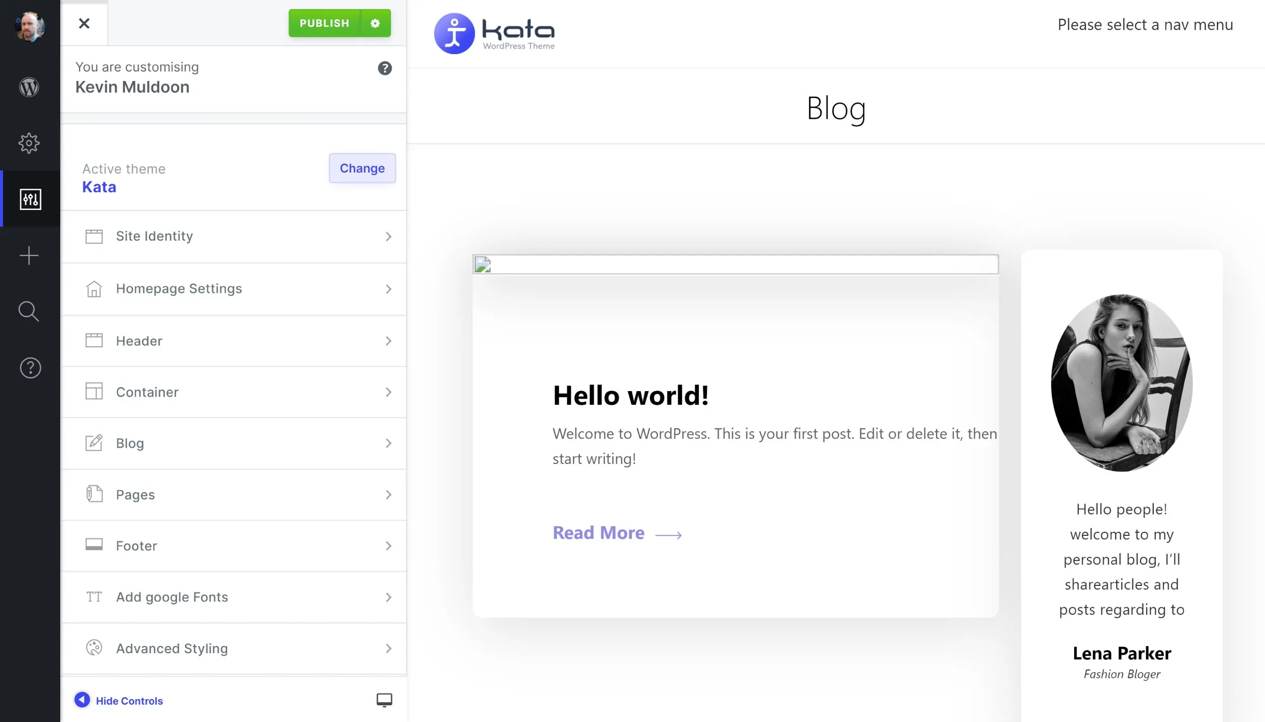 Kata Plus Pro v1.1.10 NULLED - Elementor WordPress Theme 22 WordPress Theme Customiser
