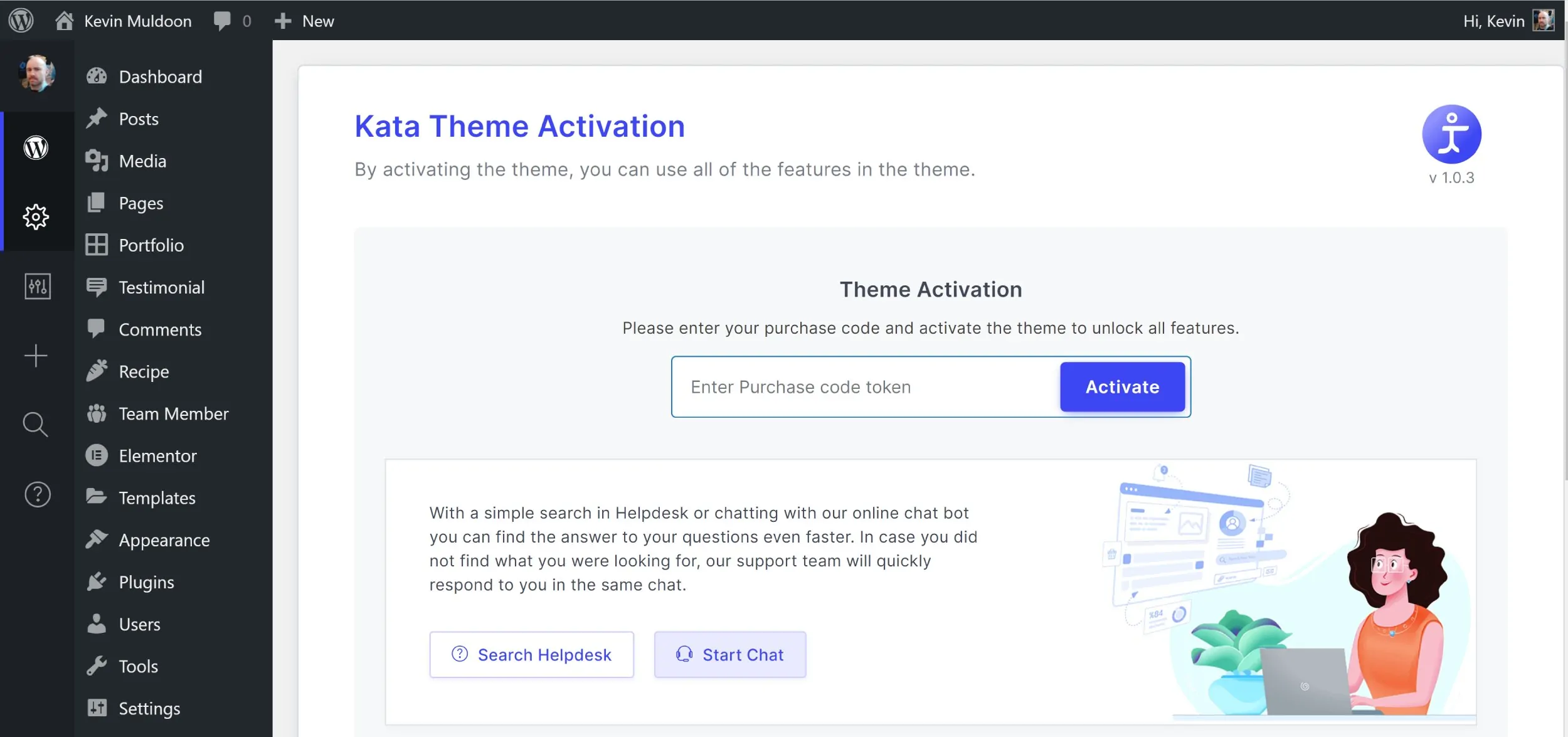 Kata Plus Pro v1.1.10 NULLED - Elementor WordPress Theme 16 Enter Mã mua hàng