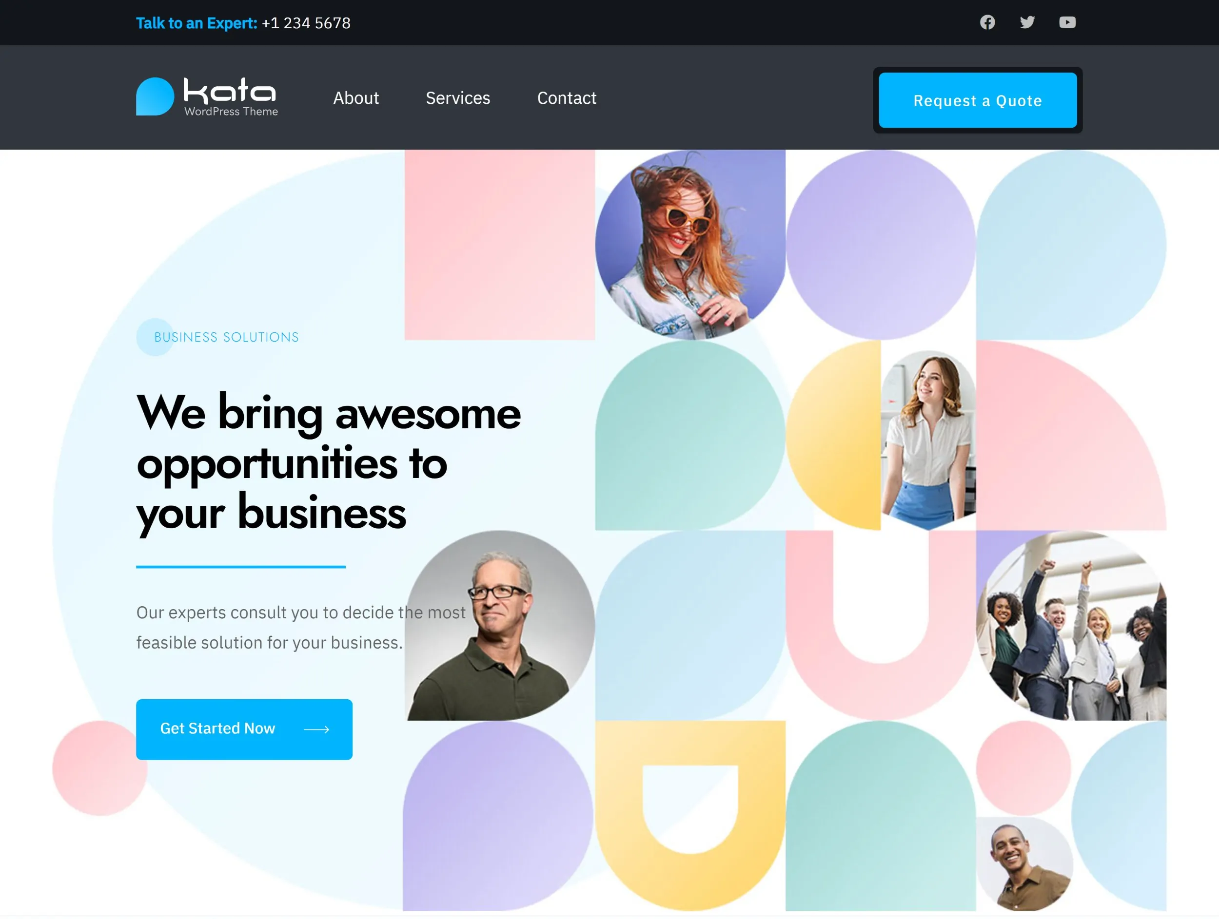 Kata Plus Pro v1.1.10 NULLED - Elementor WordPress Theme 38 Đã nhập khẩu Theme Bản giới thiệu