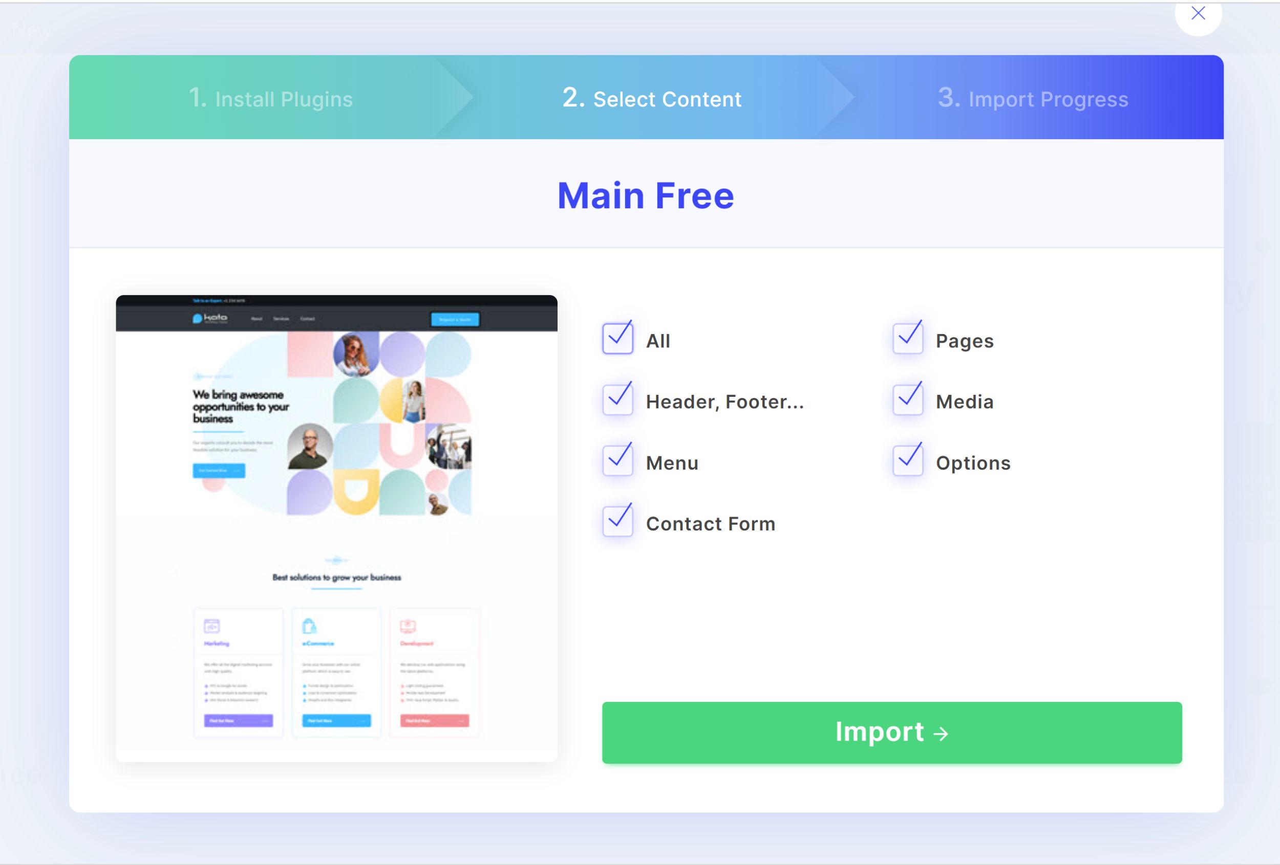 Kata Plus Pro v1.1.10 NULLED - Elementor WordPress Theme 32 Chọn các mục nhập
