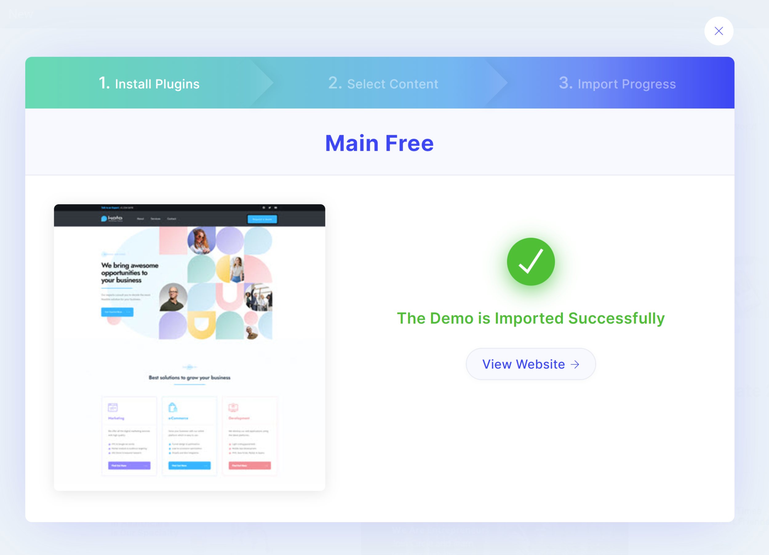 Kata Plus Pro v1.1.10 NULLED - Elementor WordPress Theme 36 Theme Bản trình diễn đã được nhập