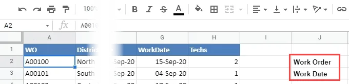 Cách sử dụng hàm VLOOKUP trong Google Trang tính 5 Cách sử dụng hàm VLOOKUP trong Google Trang tính