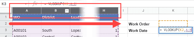Cách sử dụng hàm VLOOKUP trong Google Trang tính 8 Cách sử dụng hàm VLOOKUP trong Google Trang tính