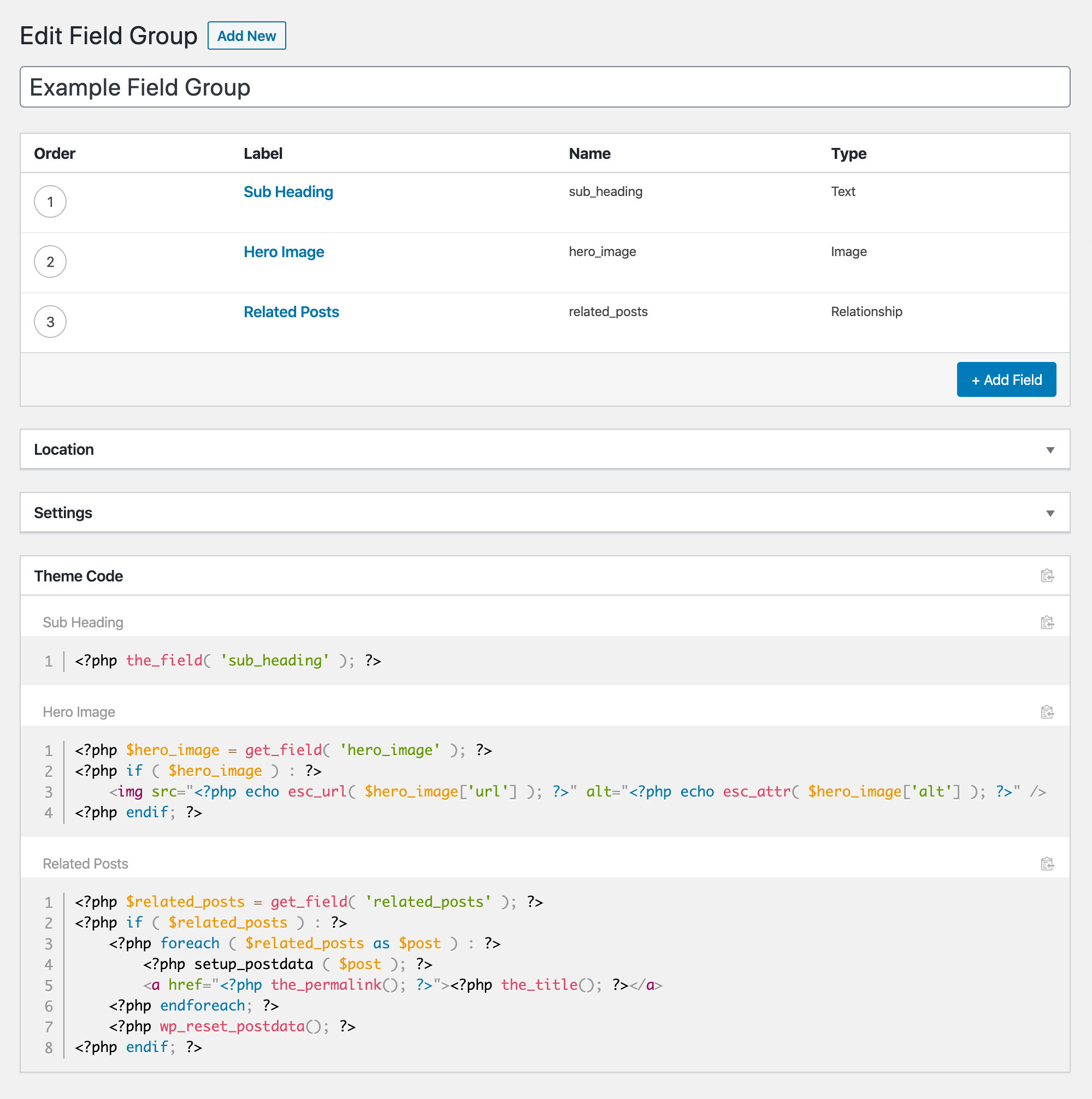 ACF Theme Code Pro 2
