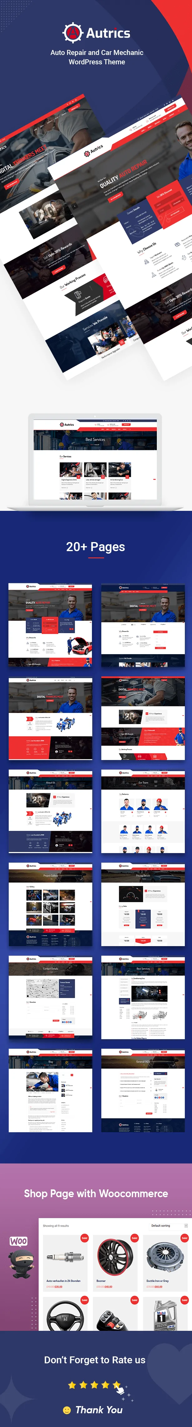 Autrics - Car Services and Auto Mechanic WordPress Theme 1