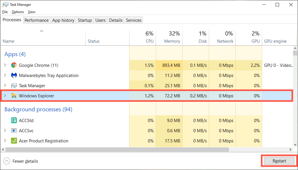 Cách sửa biểu tượng trống trong Windows 10 1 Cách sửa biểu tượng trống trong Windows 10