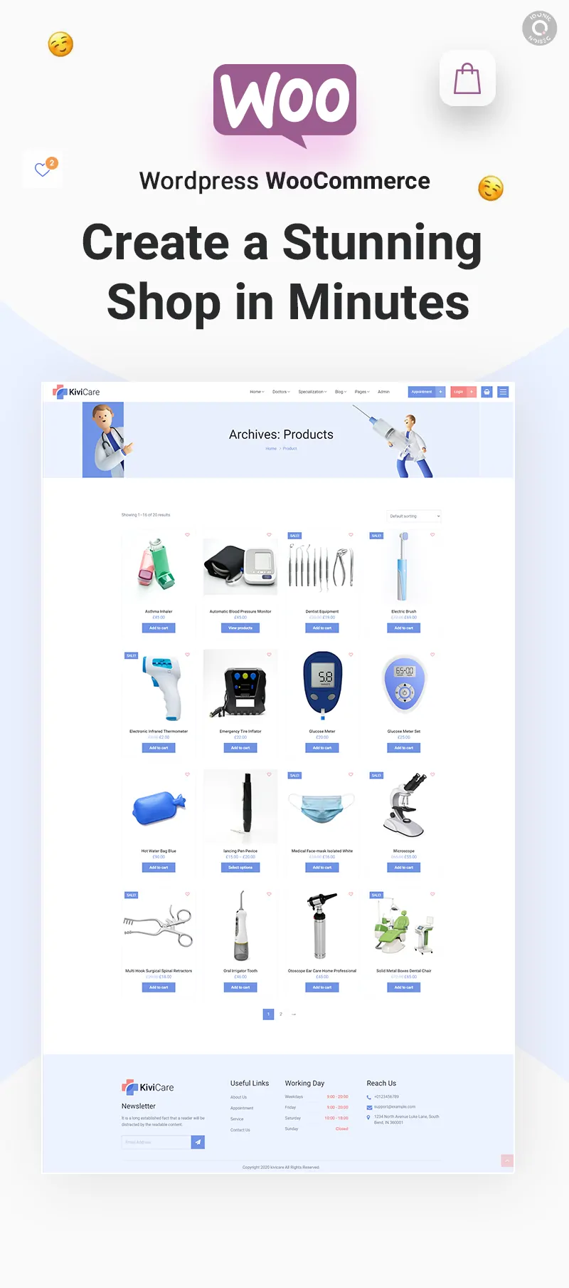 KiviCare - Medical Clinic & Patient Management WordPress Theme 9