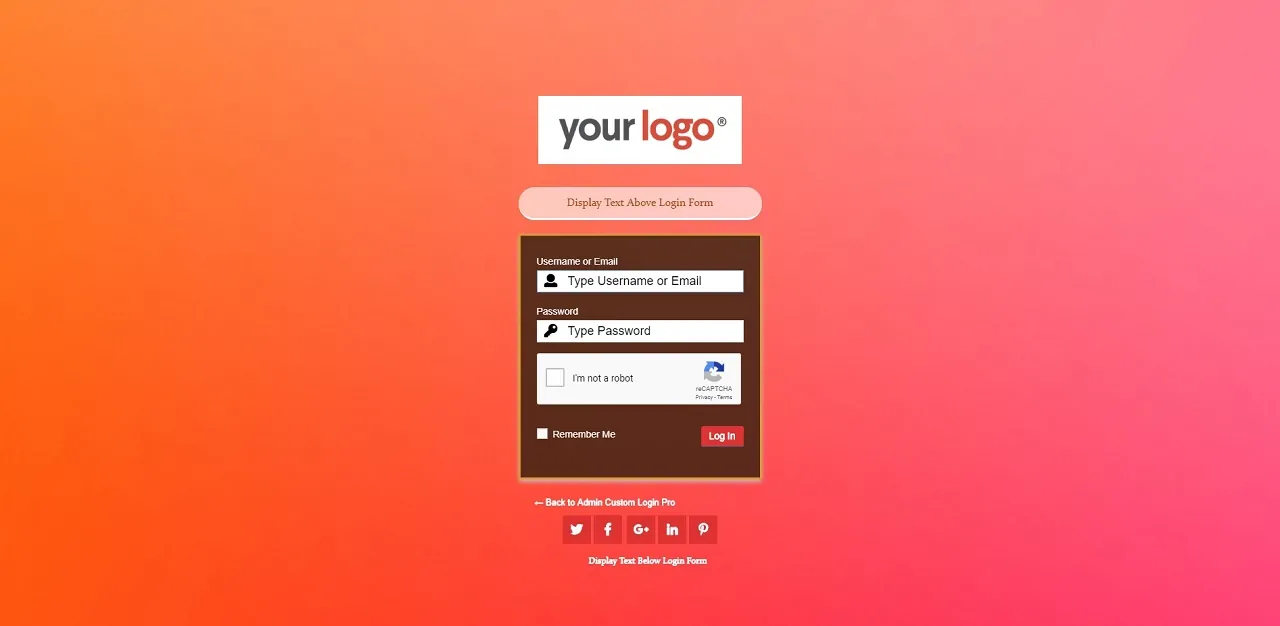 Admin Custom Login Pro v6.4 NULLED 15 Login Form Design Customization