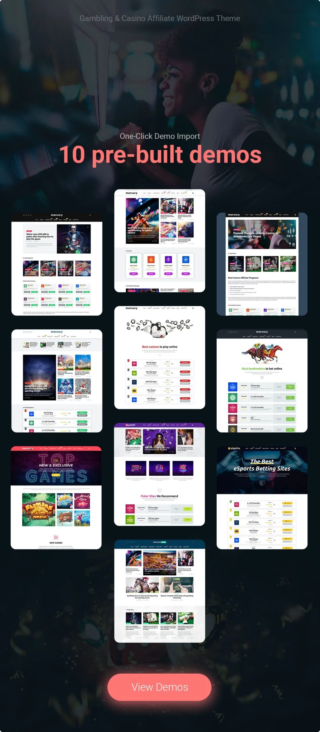 Mercury v3.9.11.1 – Gambling & Casino Affiliate WordPress Theme, News & Reviews 1 Mercury – Gambling & Casino Affiliate WordPress Theme, News & Reviews 1