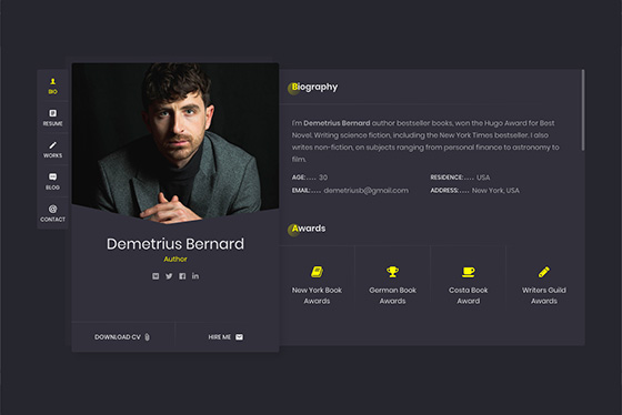 RyanCV - Resume WordPress Theme 6