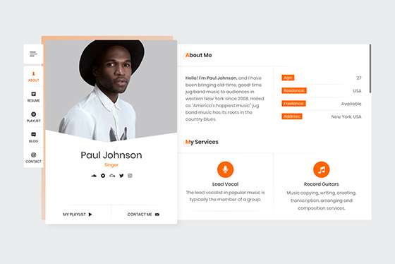RyanCV - Resume WordPress Theme 9